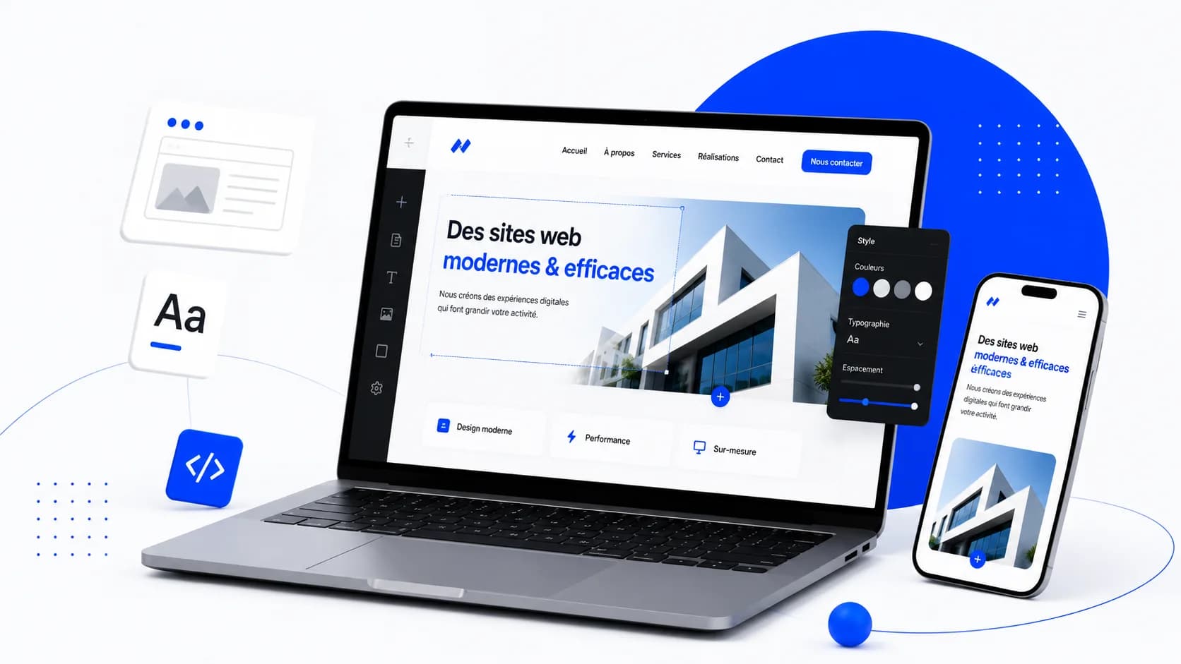Création de site web sur-mesure par WeStratèges